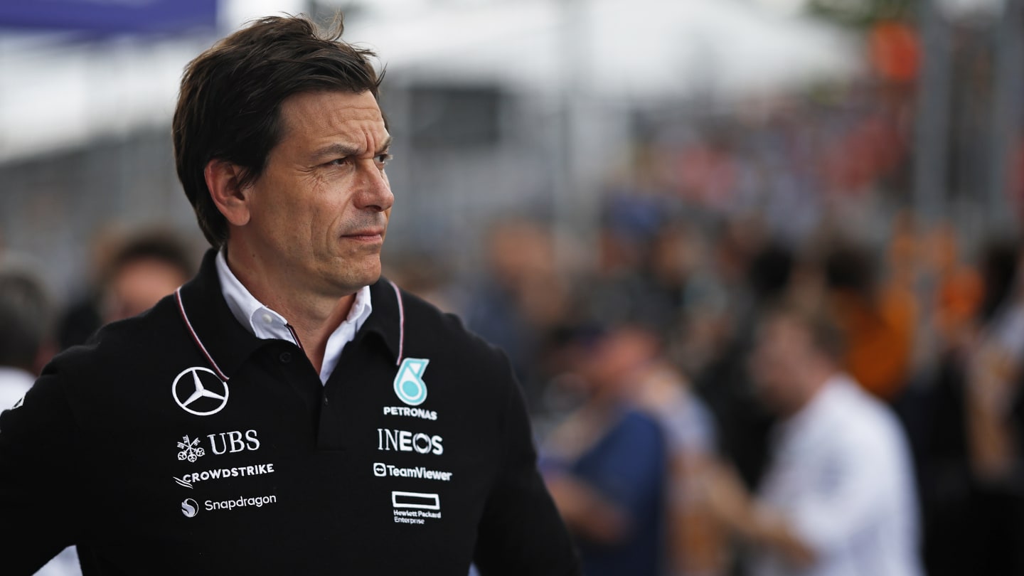 MONTREAL, QUEBEC - JUNE 08: Mercedes GP Executive Director Toto Wolff looks on in the Pitlane after