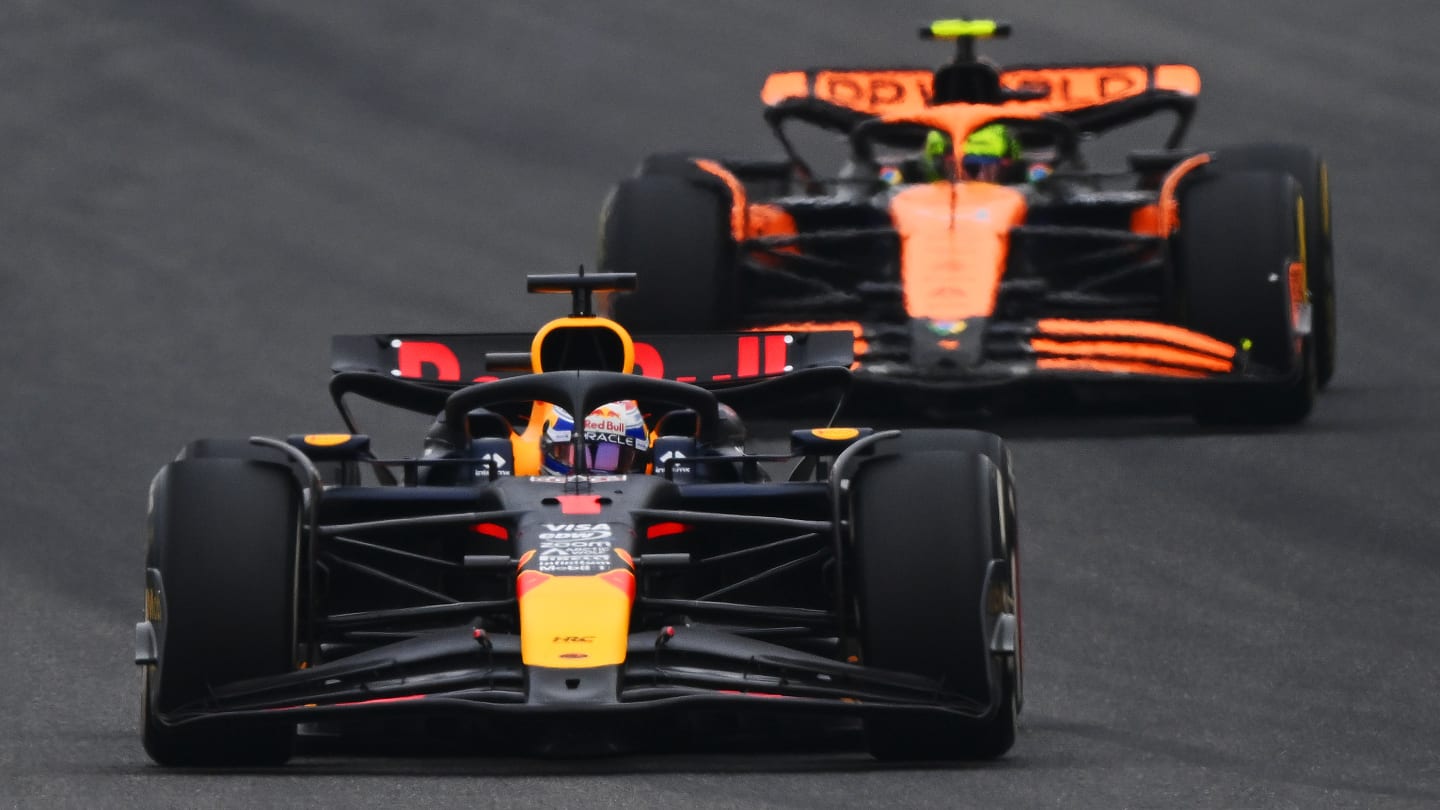 SHANGHAI, CHINA - APRIL 21: Max Verstappen of the Netherlands driving the (1) Oracle Red Bull