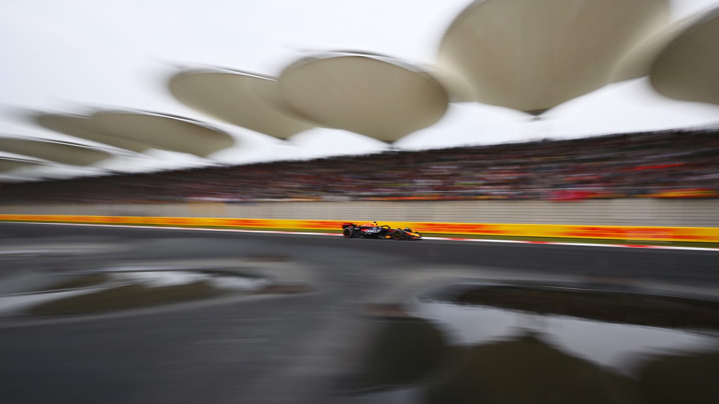 SHANGHAI, CHINA - APRIL 21: Max Verstappen of the Netherlands driving the (1) Oracle Red Bull