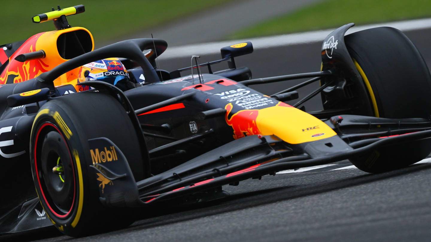 SHANGHAI, CHINA - APRIL 19: Sergio Perez of Mexico driving the (11) Oracle Red Bull Racing RB20 on