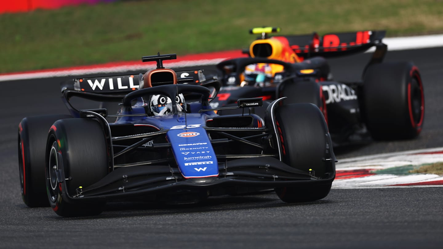 SHANGHAI, CHINA - APRIL 20: Alexander Albon of Thailand driving the (23) Williams FW46 Mercedes