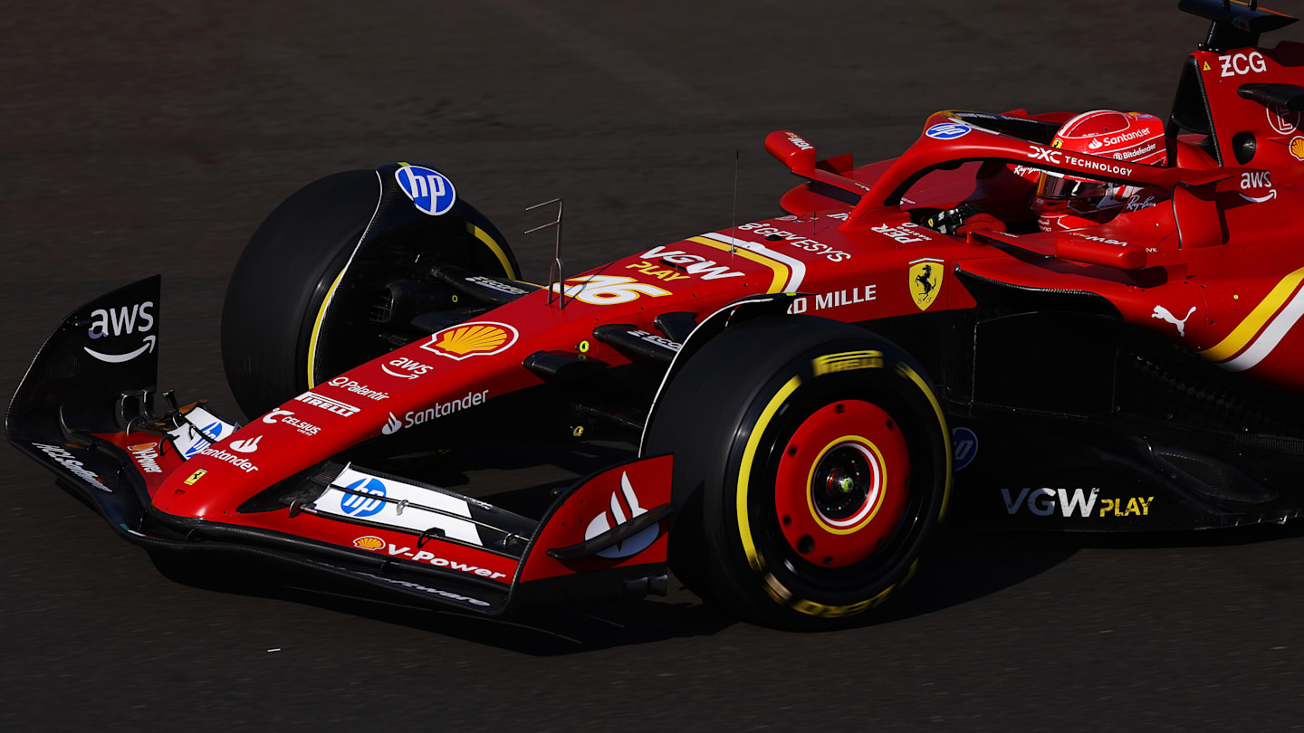 BUDAPEST, HUNGARY - JULY 19: Charles Leclerc of Monaco driving the (16) Ferrari SF-24 on track