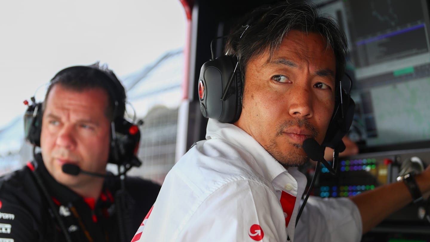 BUDAPEST, HUNGARY - JULY 20: Ayao Komatsu of Japan and Haas during qualifying ahead of the F1 Grand