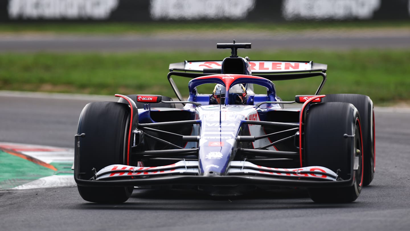 MONZA, ITALY - SEPTEMBER 01: Daniel Ricciardo of Australia driving the (3) Visa Cash App RB VCARB