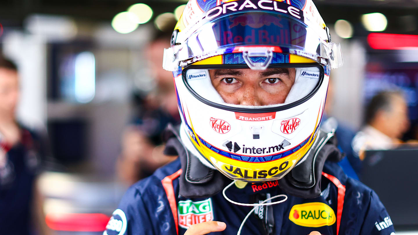 MONZA, ITALY - AUGUST 30: Sergio Perez of Mexico and Oracle Red Bull Racing prepares to drive in