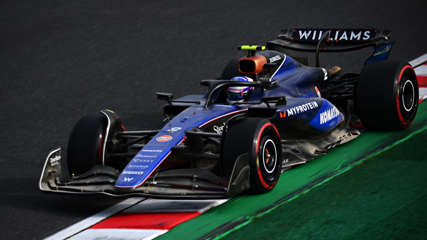 SUZUKA, JAPAN - APRIL 07: Logan Sargeant of United States driving the (2) Williams FW46 Mercedes on