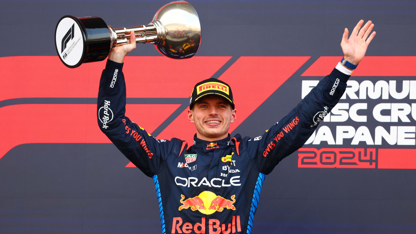 SUZUKA, JAPAN - APRIL 07: Max Verstappen of the Netherlands driving the (1) Oracle Red Bull Racing
