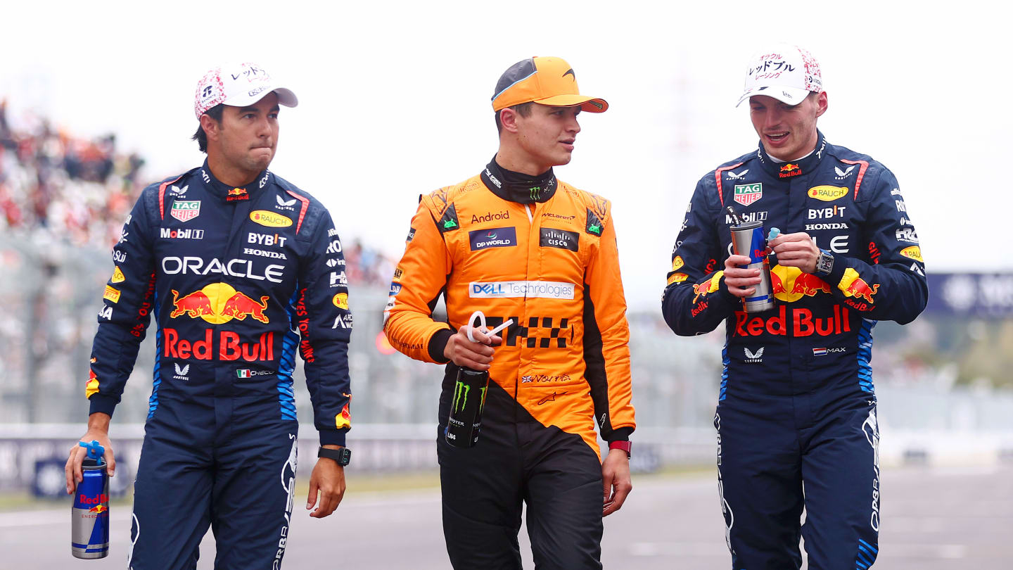SUZUKA, JAPAN - APRIL 06: Race winner qualifier Max Verstappen of the Netherlands and Oracle Red