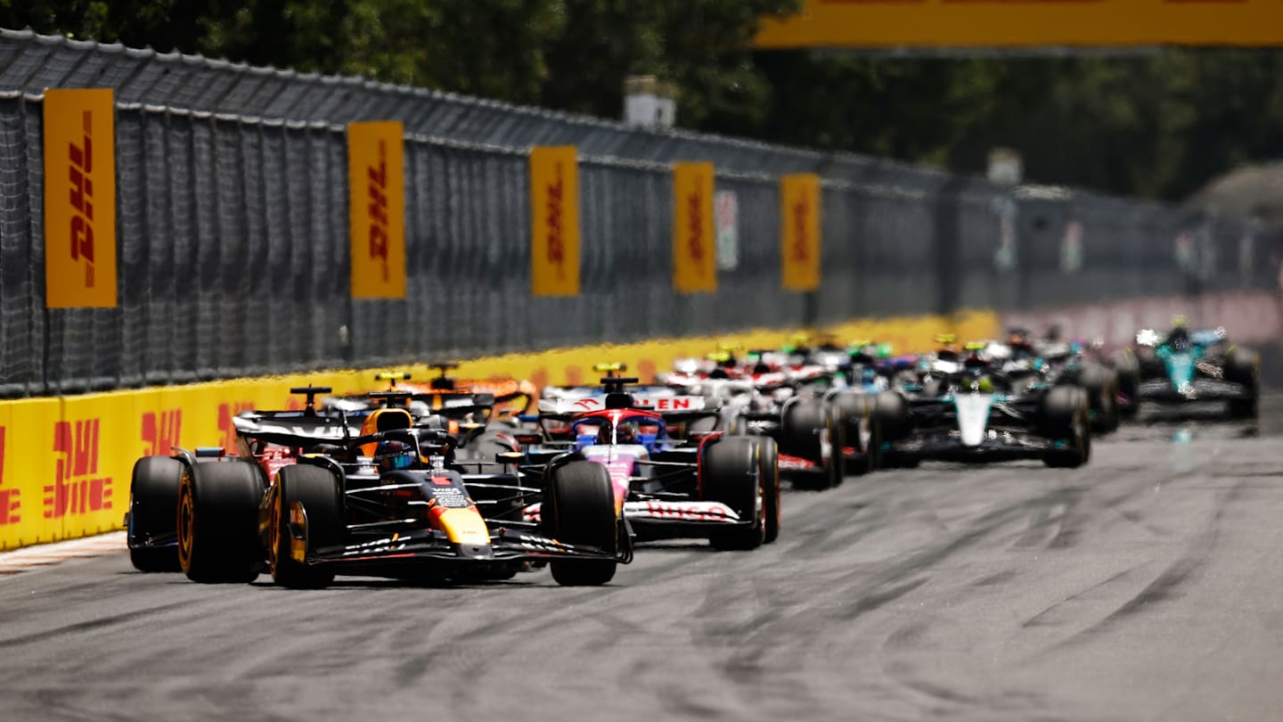 MIAMI, FLORIDA - MAY 04: Max Verstappen of the Netherlands driving the (1) Oracle Red Bull Racing