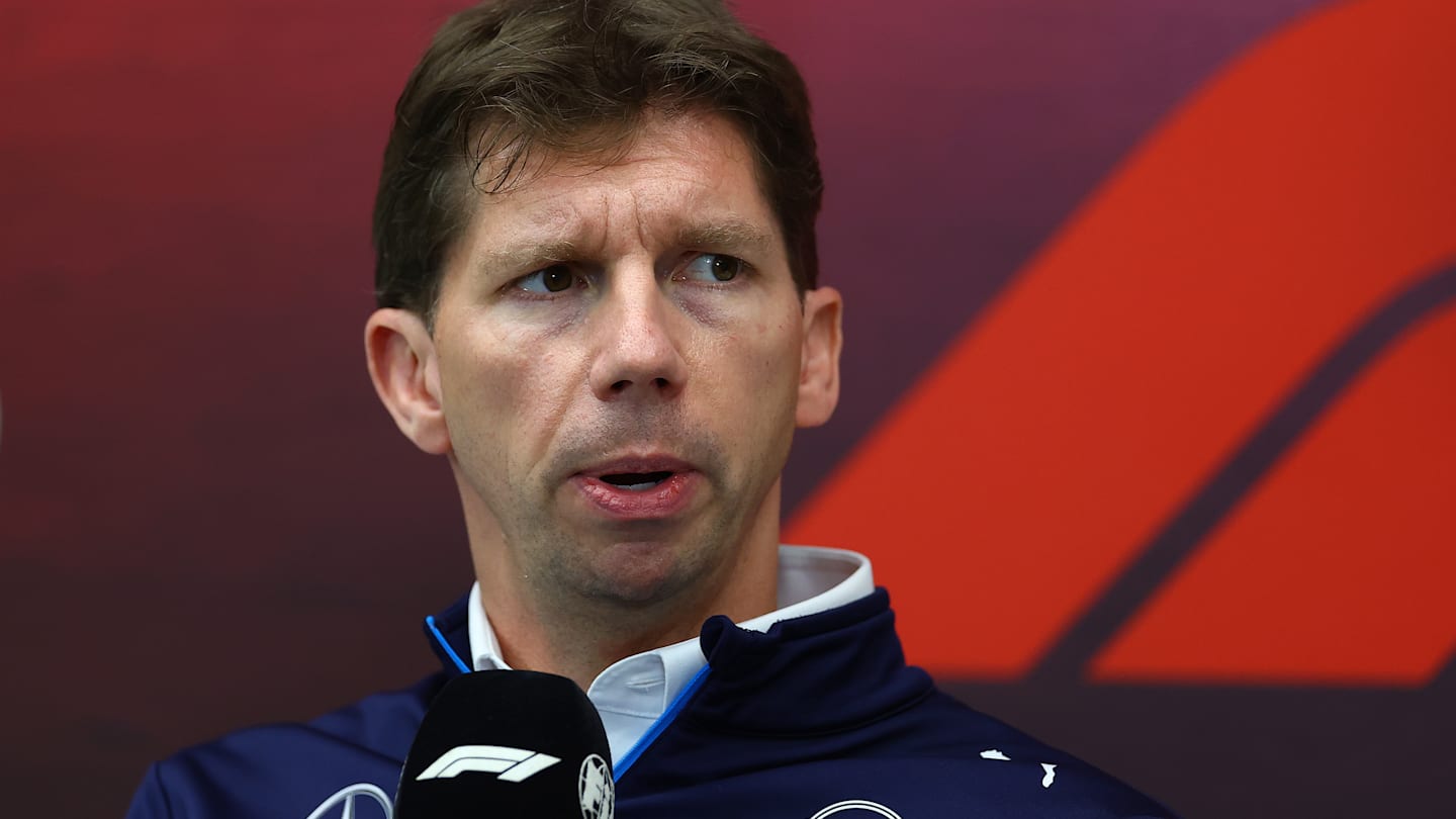 LAS VEGAS, NEVADA - NOVEMBER 20: James Vowles, Team Principal of Williams walks in the Paddock