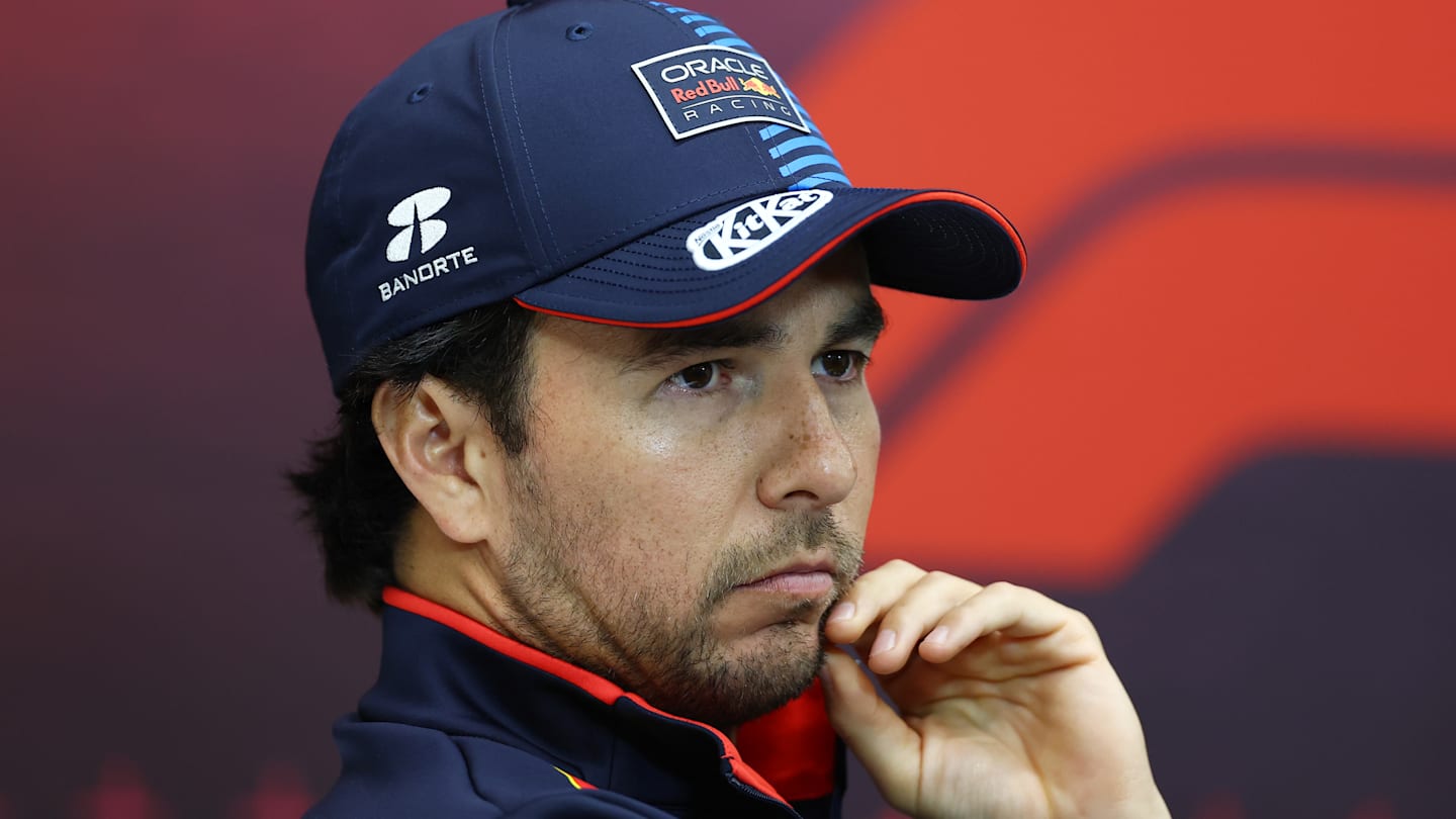 LUSAIL CITY, QATAR - NOVEMBER 28: Sergio Perez of Mexico and Oracle Red Bull Racing attends the