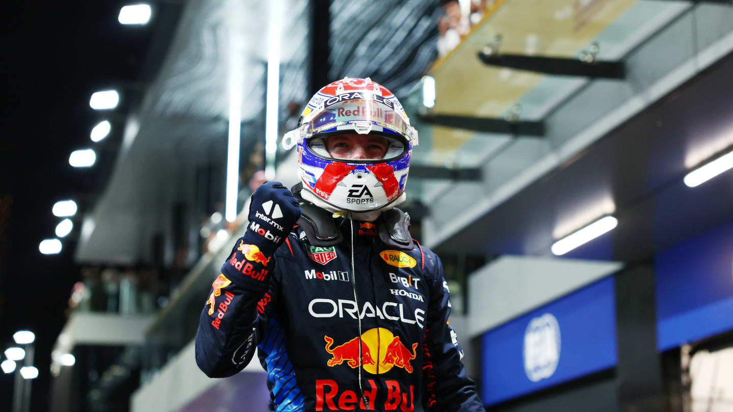 JEDDAH, SAUDI ARABIA - MARCH 08: Max Verstappen of the Netherlands driving the (1) Oracle Red Bull