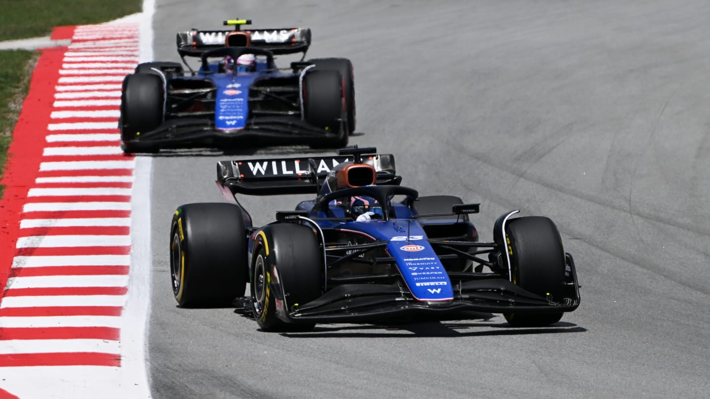 BARCELONA, SPAIN - JUNE 23: Alexander Albon of Thailand driving the (23) Williams FW46 Mercedes