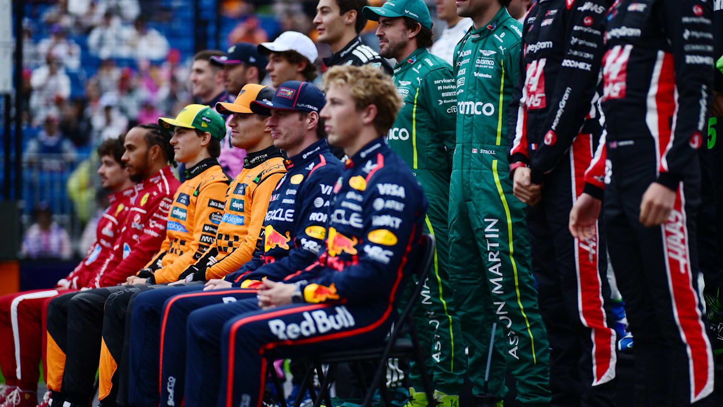 MELBOURNE, AUSTRALIA - MARCH 16: The 2025 F1 drivers pose for a photo prior to the F1 Grand Prix of
