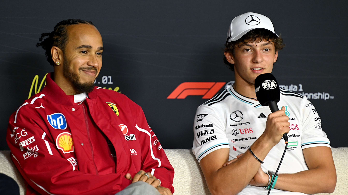 MELBOURNE, AUSTRALIA - MARCH 13: Lewis Hamilton of Great Britain and Scuderia Ferrari and Andrea
