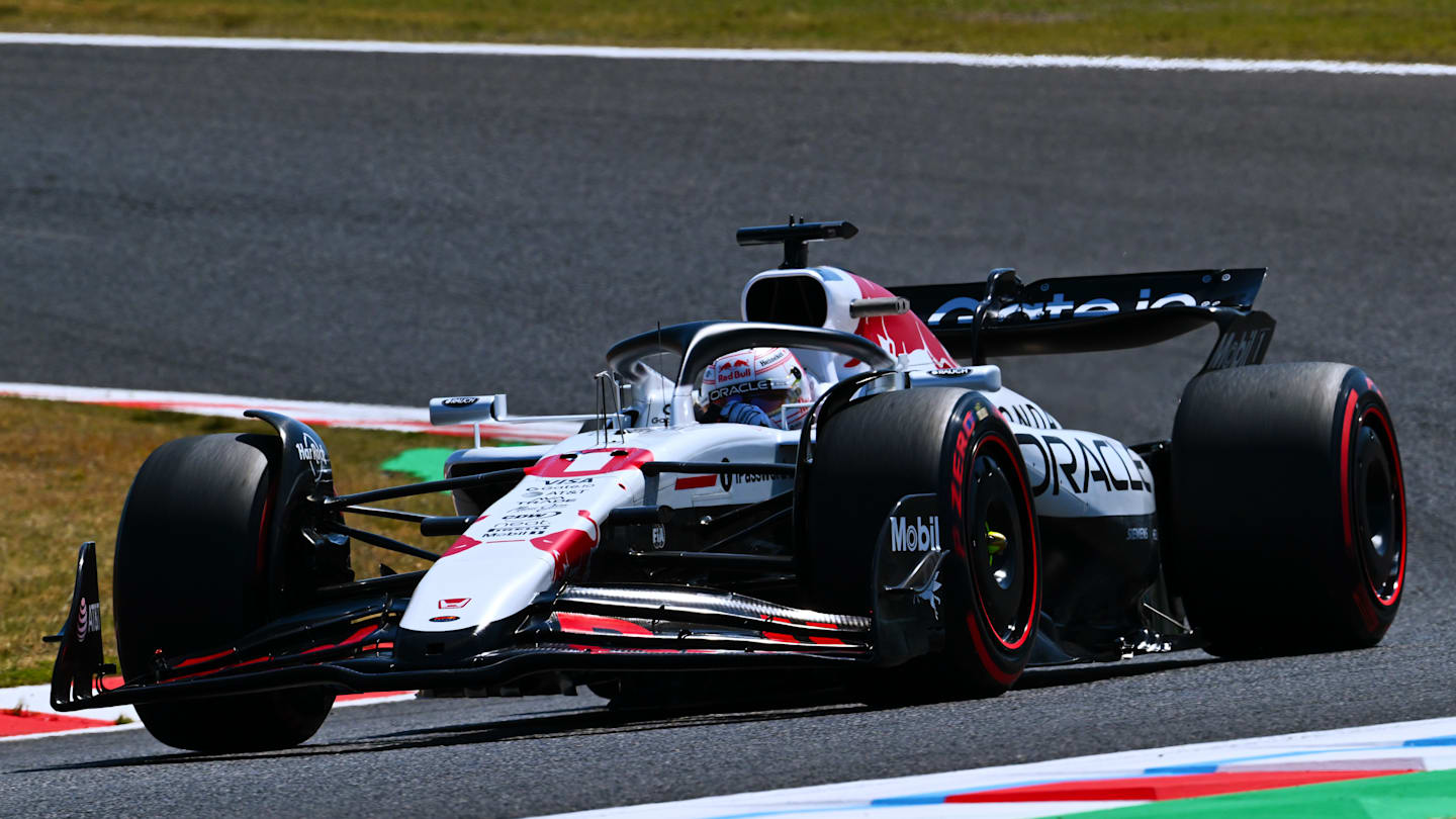SUZUKA, JAPAN - APRIL 04: Max Verstappen of the Netherlands driving the (1) Oracle Red Bull Racing
