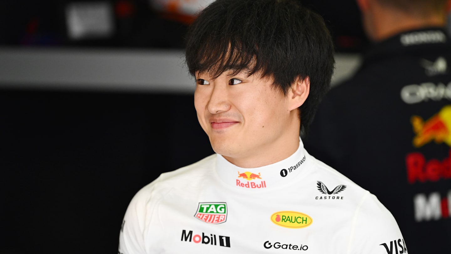 BAHRAIN, BAHRAIN - APRIL 12: Yuki Tsunoda of Japan and Oracle Red Bull Racing looks on in the