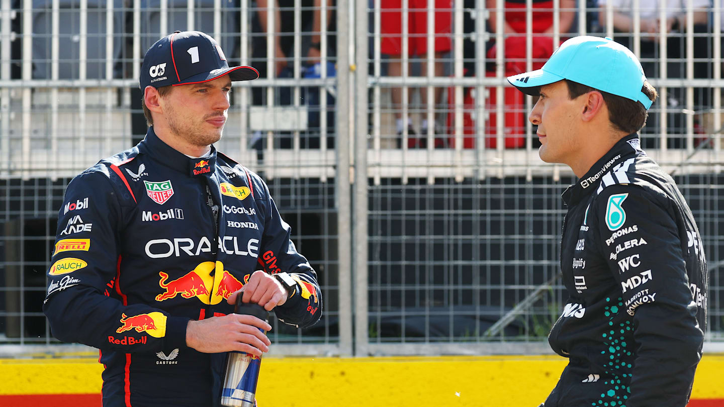 MONTREAL, QUEBEC - 14 GIUGNO: Il poleman George Russell della Gran Bretagna e Mercedes
