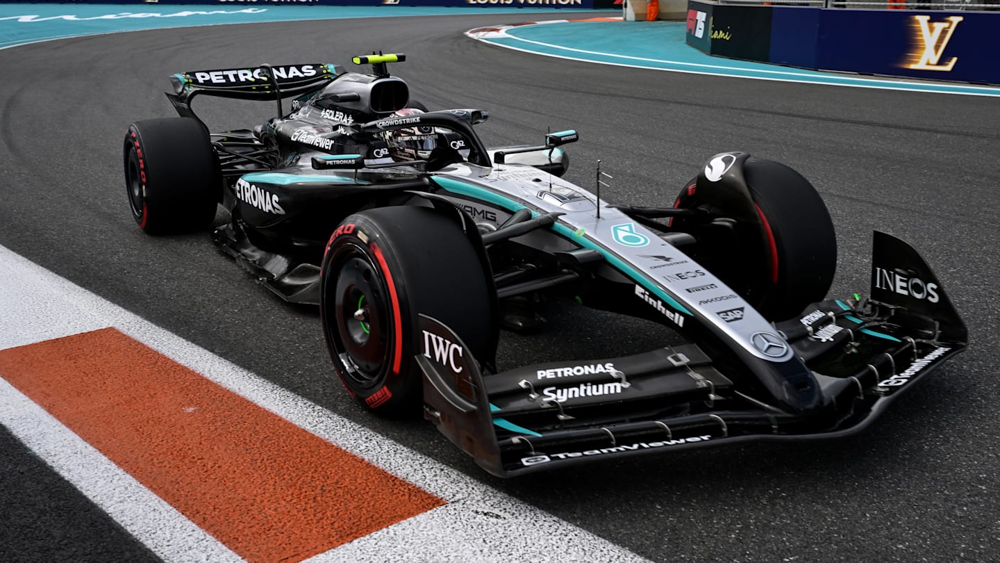 MIAMI, FLORIDA - MAY 03: Andrea Kimi Antonelli of Italy driving the (12) Mercedes AMG Petronas F1
