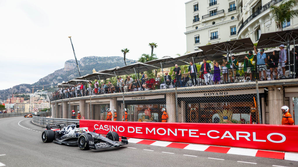 MONTE-CARLO, MONACO - MAY 29: Pierre Gasly of Scuderia AlphaTauri and France  during the F1 Grand