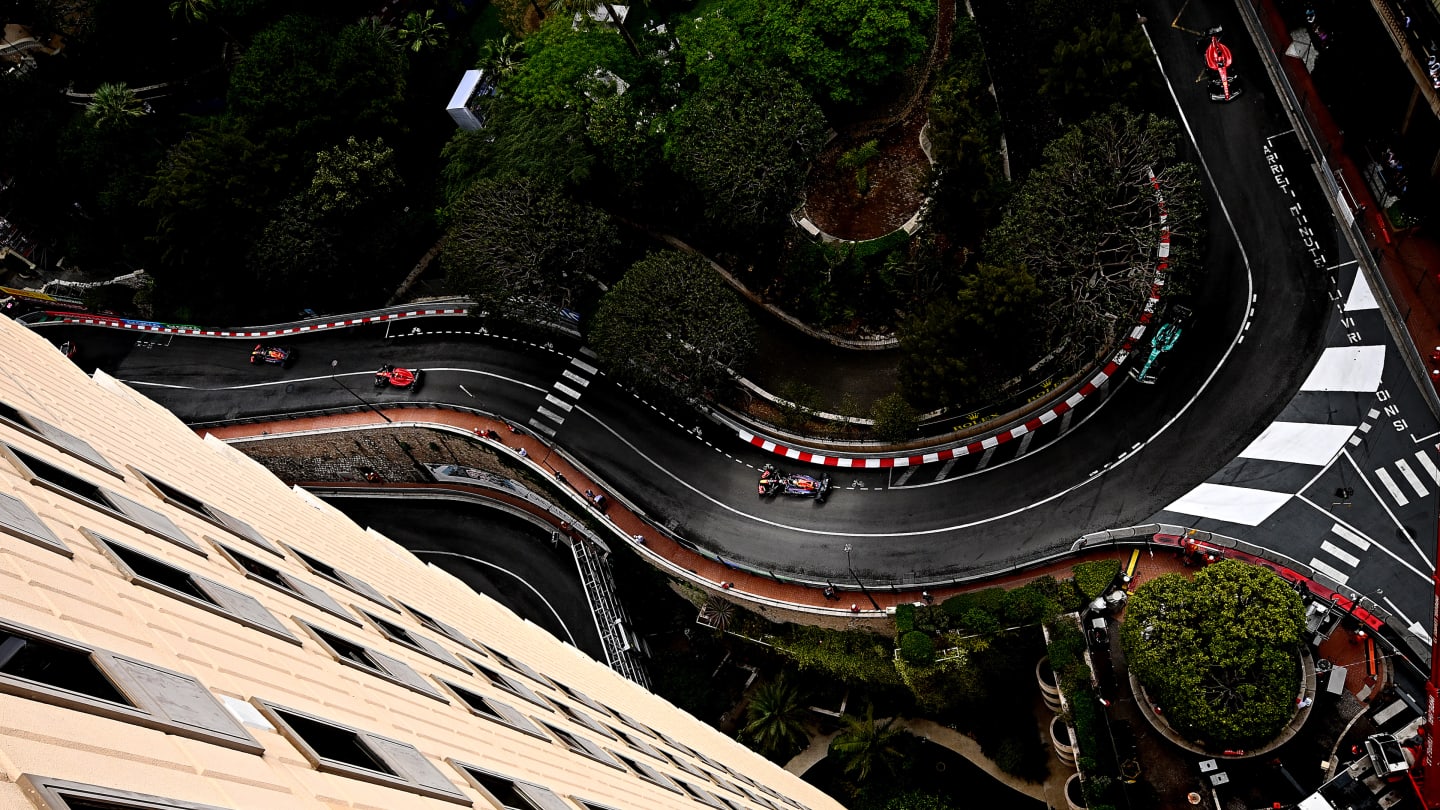 MONTE-CARLO, MONACO - MAY 29: Sergio Perez of Mexico driving the (11) Oracle Red Bull Racing RB18