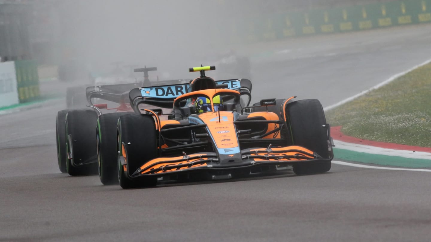 IMOLA, ITALY - APRIL 24: Lando Norris (GBR) McLaren F1 Team, MCL35M on track during the F1 Grand