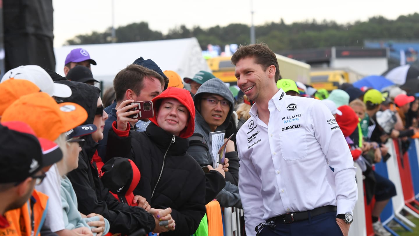 James Vowles, team principle of Williams Racing poses for a photo in the paddock ahead of the