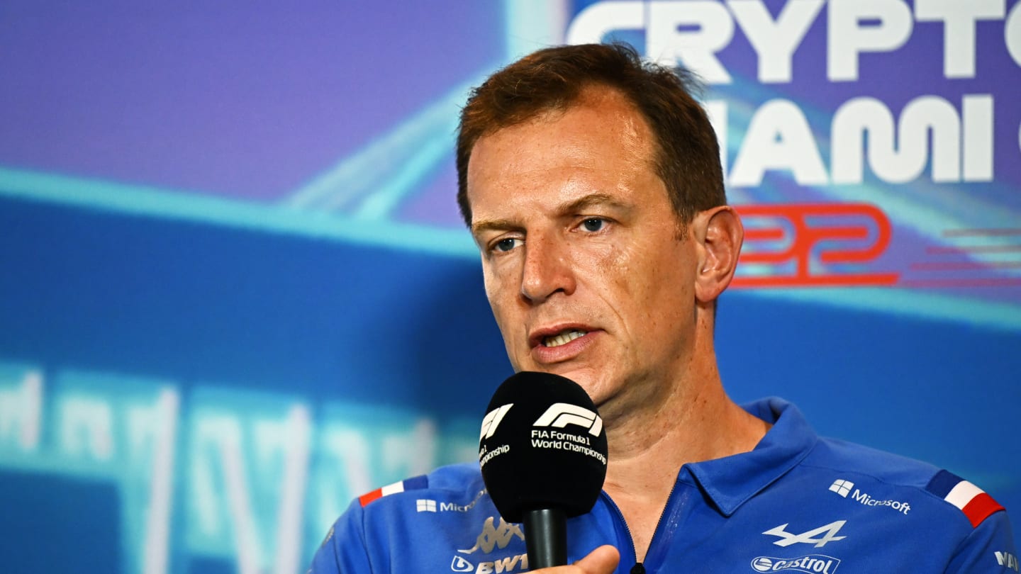 Laurent Rossi during the press conference before the qualifying ahead of the Formula 1 Abu Dhabi