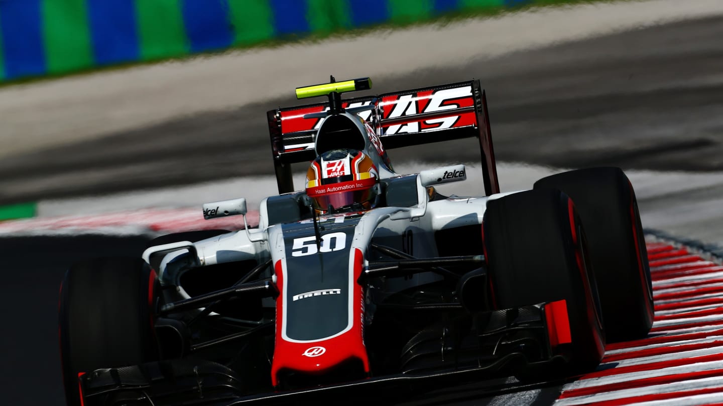 BUDAPEST, HUNGARY - JULY 22: Charles Leclerc of Monaco driving the Haas F1 Team Haas-Ferrari VF-16
