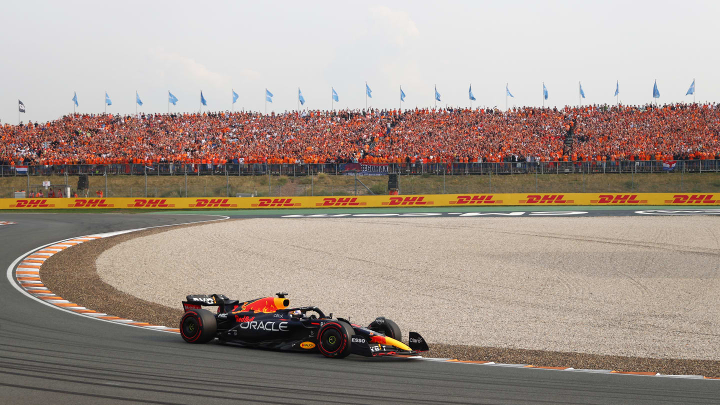 ZANDVOORT, NETHERLANDS - SEPTEMBER 04: Max Verstappen of the Netherlands driving the (1) Oracle Red
