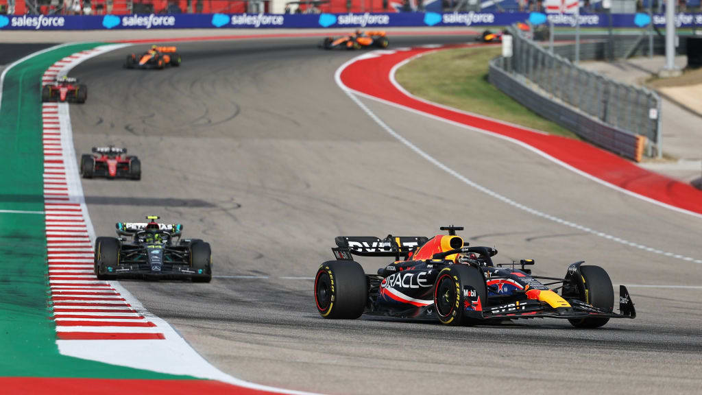 AUSTIN, TEXAS - OCTOBER 21: Max Verstappen of the Netherlands driving the Oracle Red Bull Racing