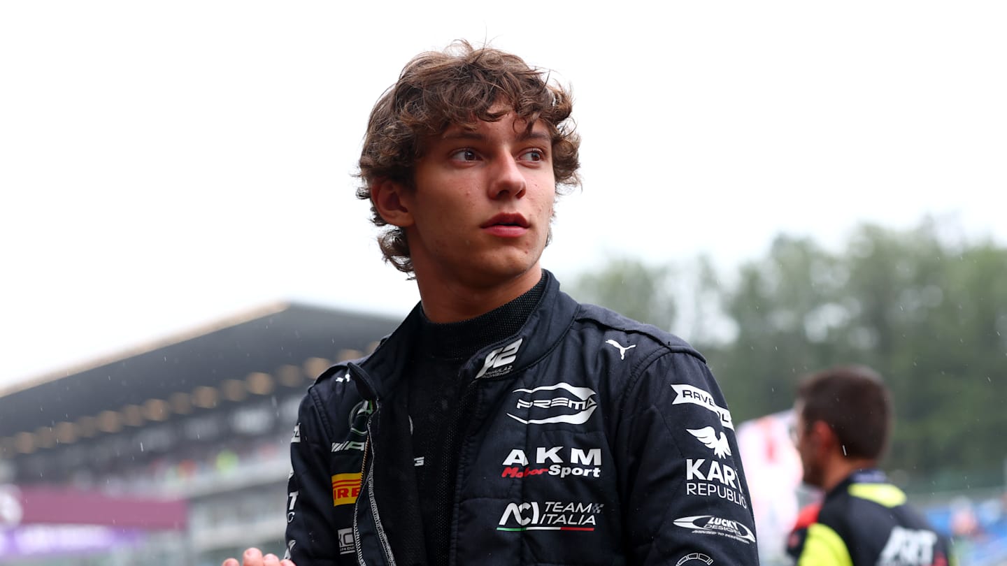 SPA, BELGIUM - JULY 27: Andrea Kimi Antonelli of Italy and PREMA Racing (4) looks on in the Paddock