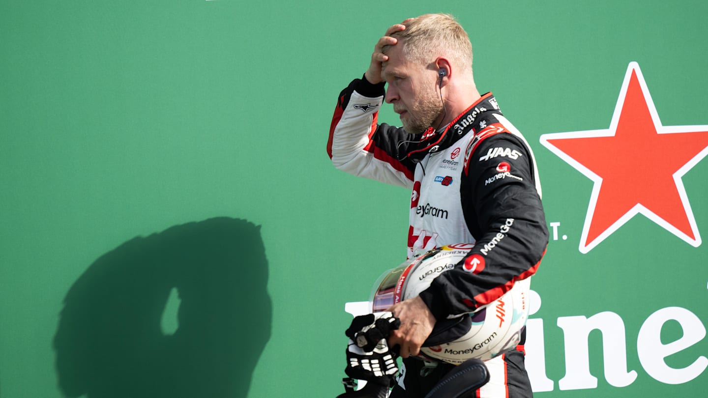 CIRCUIT ZANDVOORT, NETHERLANDS - AUGUST 25: Kevin Magnussen, Haas F1 Team, in Parc Ferme during the