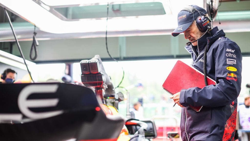 IMOLA, ITALY - APRIL 22: Adrian Newey of Red Bull Racing and Great Britain during practice ahead of