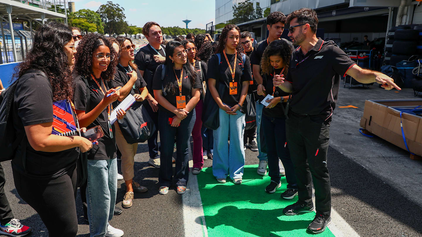SAO PAULO, BRAZIL - OCTOBER 31: <<enter caption here>> during previews ahead of the F1 Grand Prix