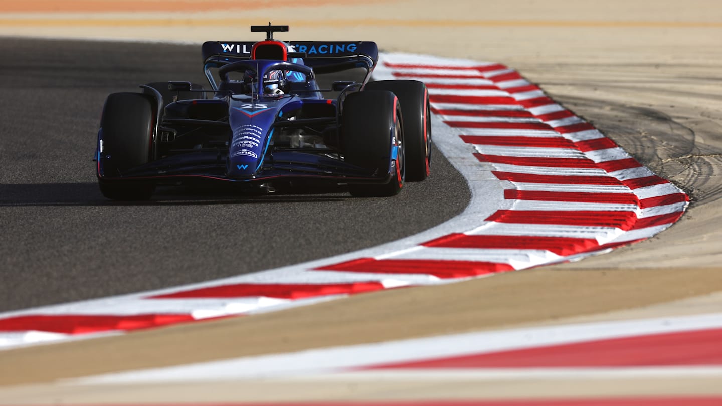 BAHRAIN, BAHRAIN - MARCH 18: Alexander Albon of Thailand driving the (23) Williams FW44 Mercedes on