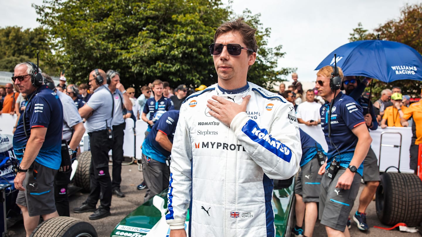 It was a special experience for Vowles when he joined the Williams driver line-up at Goodwood