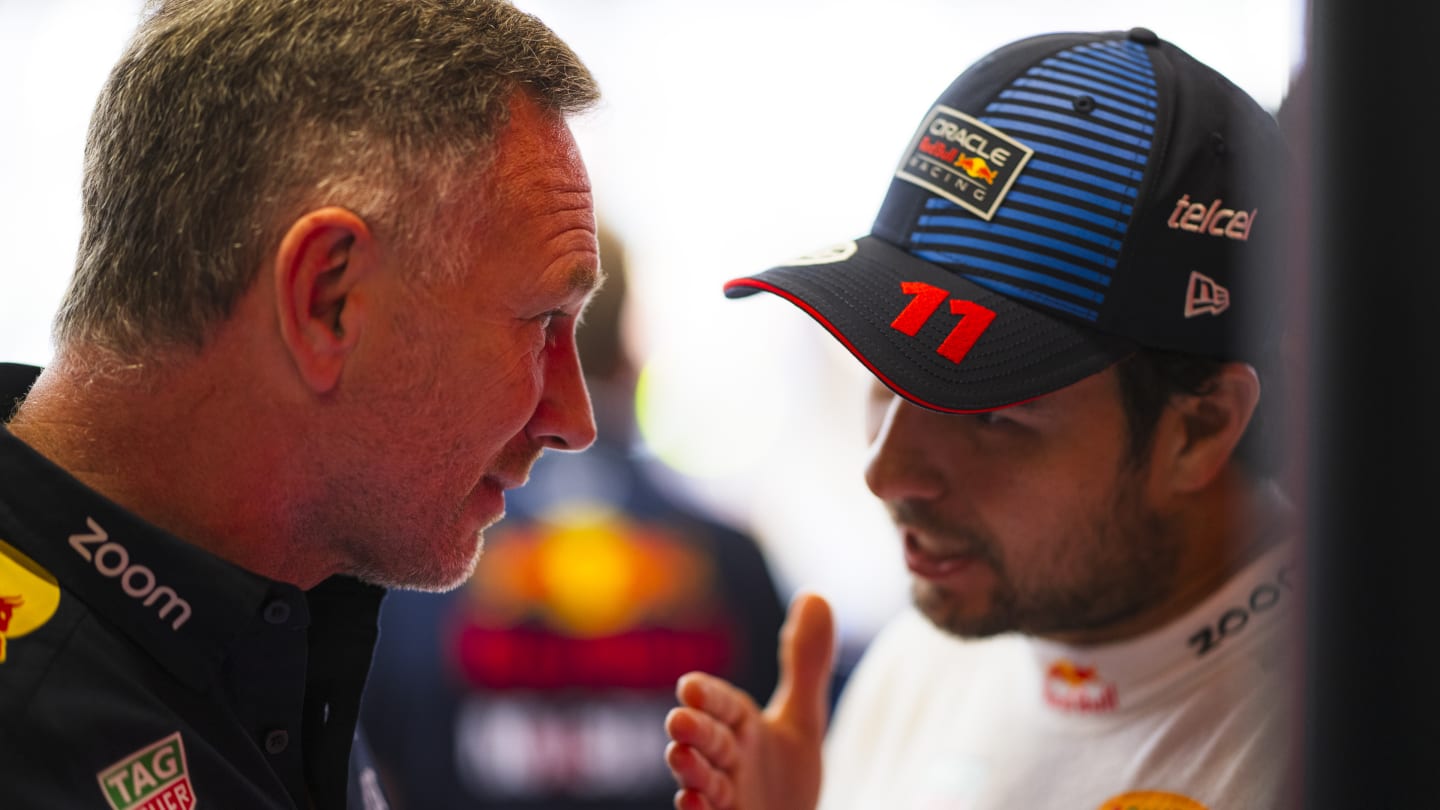 BARCELONA, SPAIN - JUNE 23: Oracle Red Bull Racing Team Principal Christian Horner talks with
