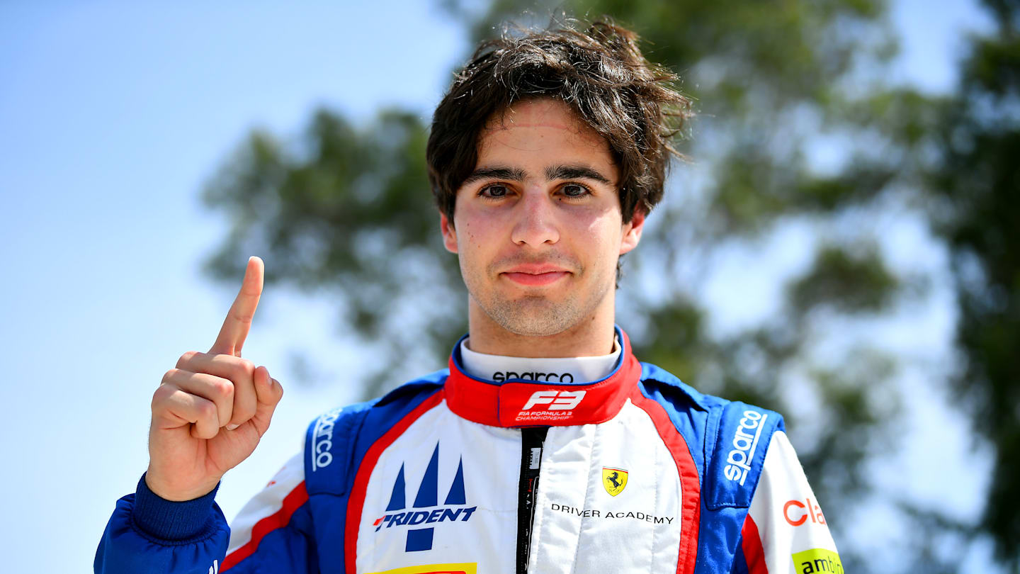 MELBOURNE, AUSTRALIA - MARCH 14: Pole position qualifier Rafael Camara of Brazil and Trident (5)