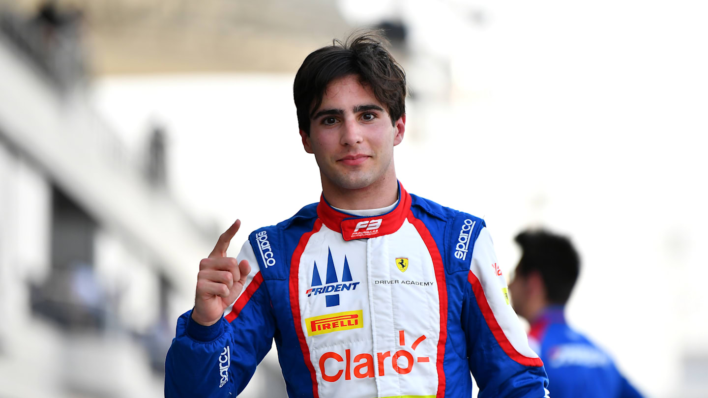 BAHRAIN, BAHRAIN - APRIL 11: Pole position qualifier Rafael Camara of Brazil and Trident (5)