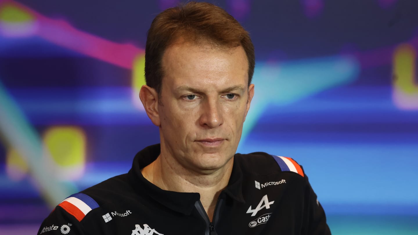 Laurent Rossi during the press conference before the qualifying ahead of the Formula 1 Abu Dhabi