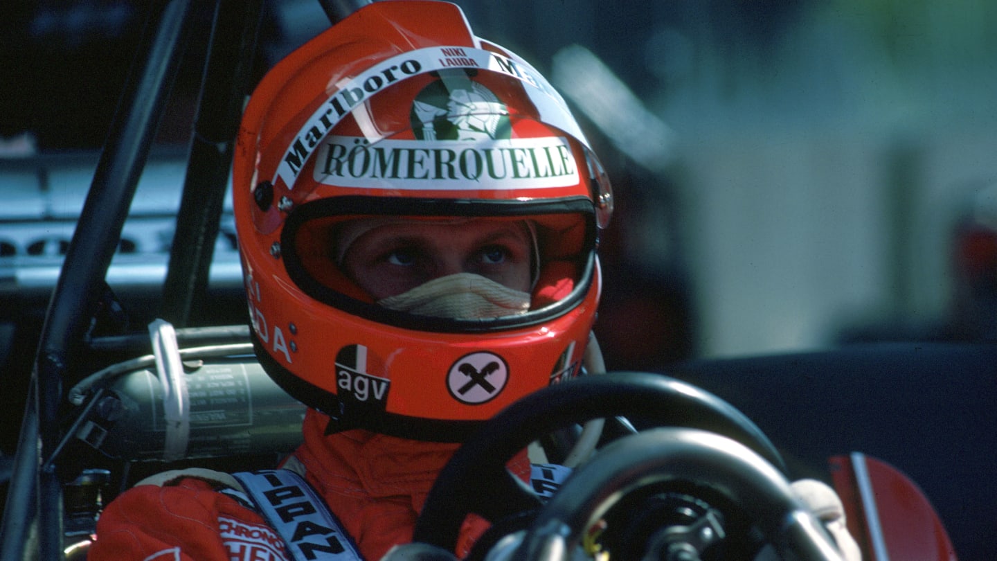 Formel 1, Grand Prix Monaco 1976, Monte Carlo, 30.05.1976 Ferrari-Box Niki Lauda, Ferrari 312T2