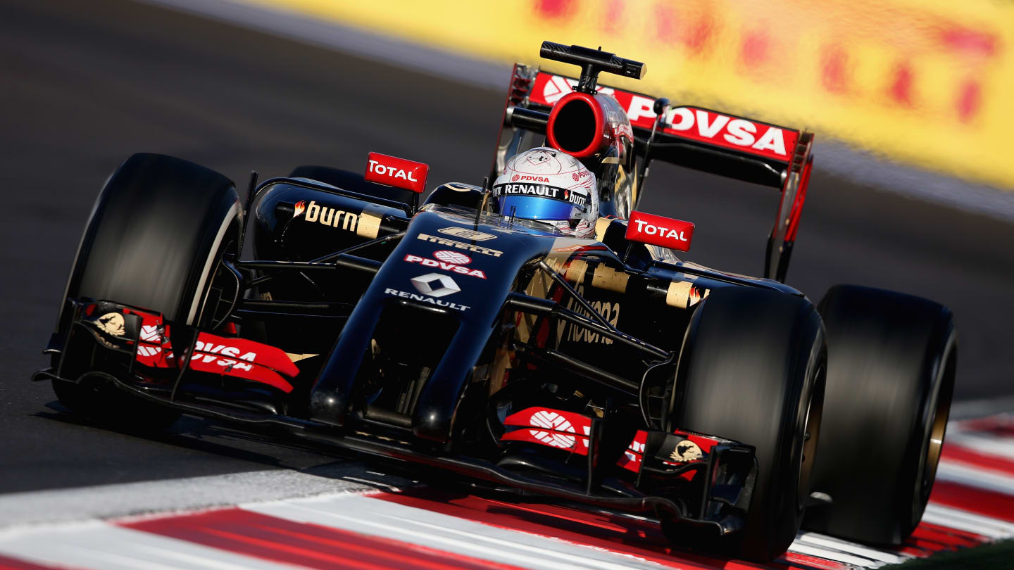 Romain Grosjean (FRA) Lotus E22.\nFormula One World Championship, Rd16, Russian Grand Prix,
