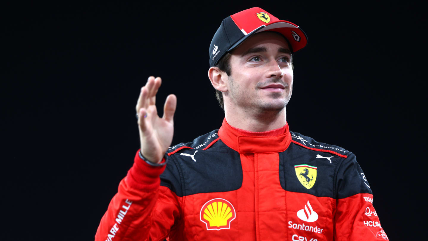 ABU DHABI, UNITED ARAB EMIRATES - NOVEMBER 23: Charles Leclerc of Monaco and Ferrari looks on at