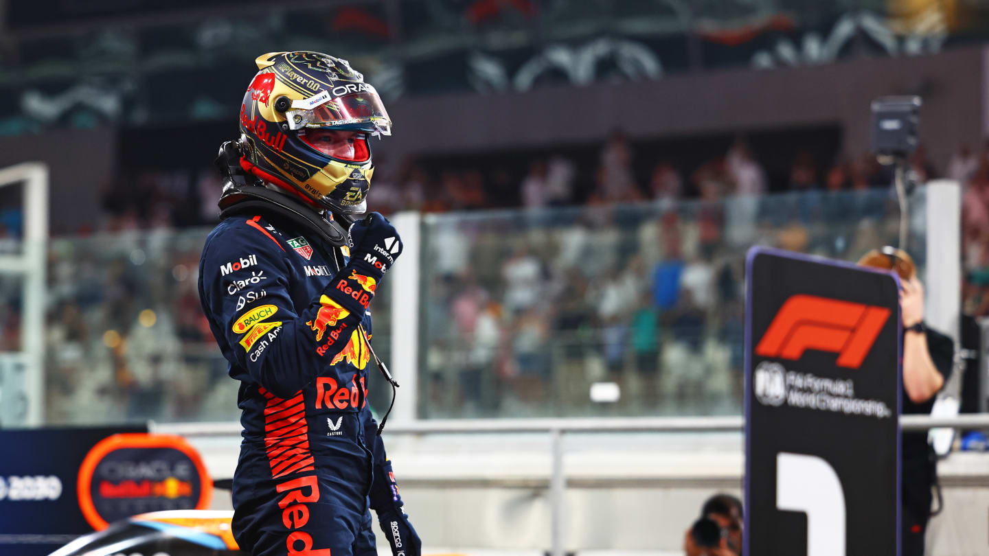 ABU DHABI, UNITED ARAB EMIRATES - NOVEMBER 25: Pole position qualifier Max Verstappen of the