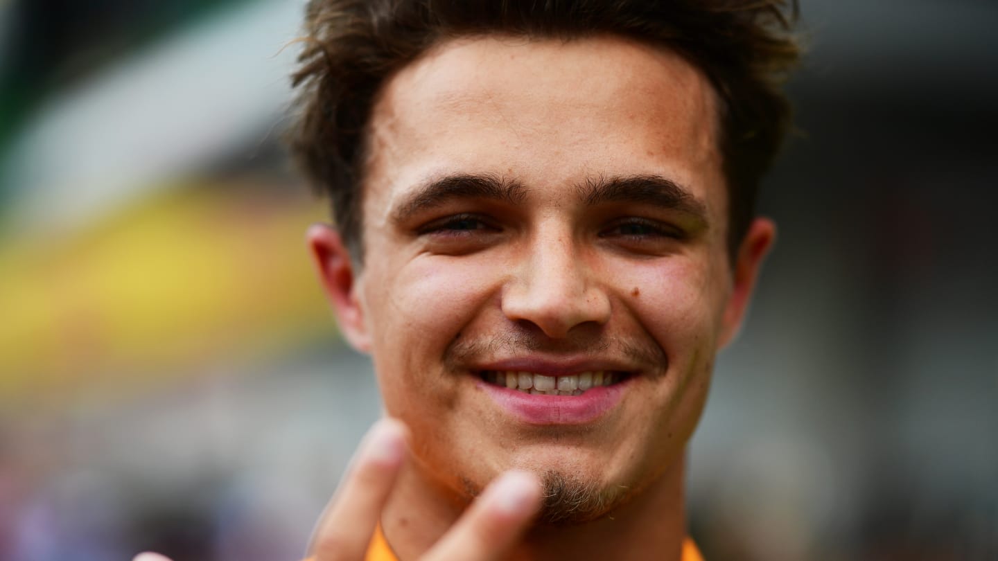 SPIELBERG, AUSTRIA - JULY 01: Third placed qualifier Lando Norris of Great Britain and McLaren