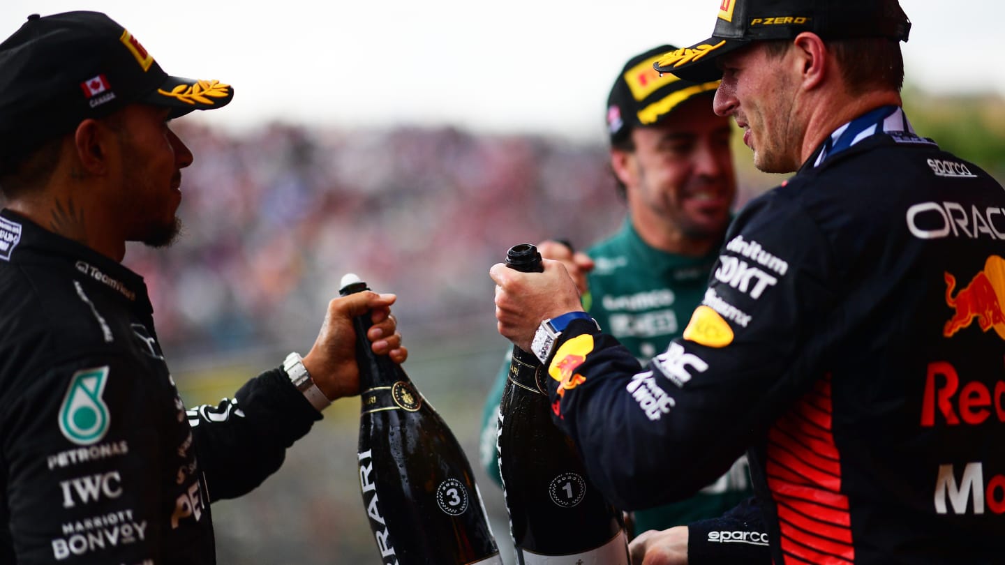 MONTREAL, QUEBEC - JUNE 18: Race winner Max Verstappen of the Netherlands and Oracle Red Bull