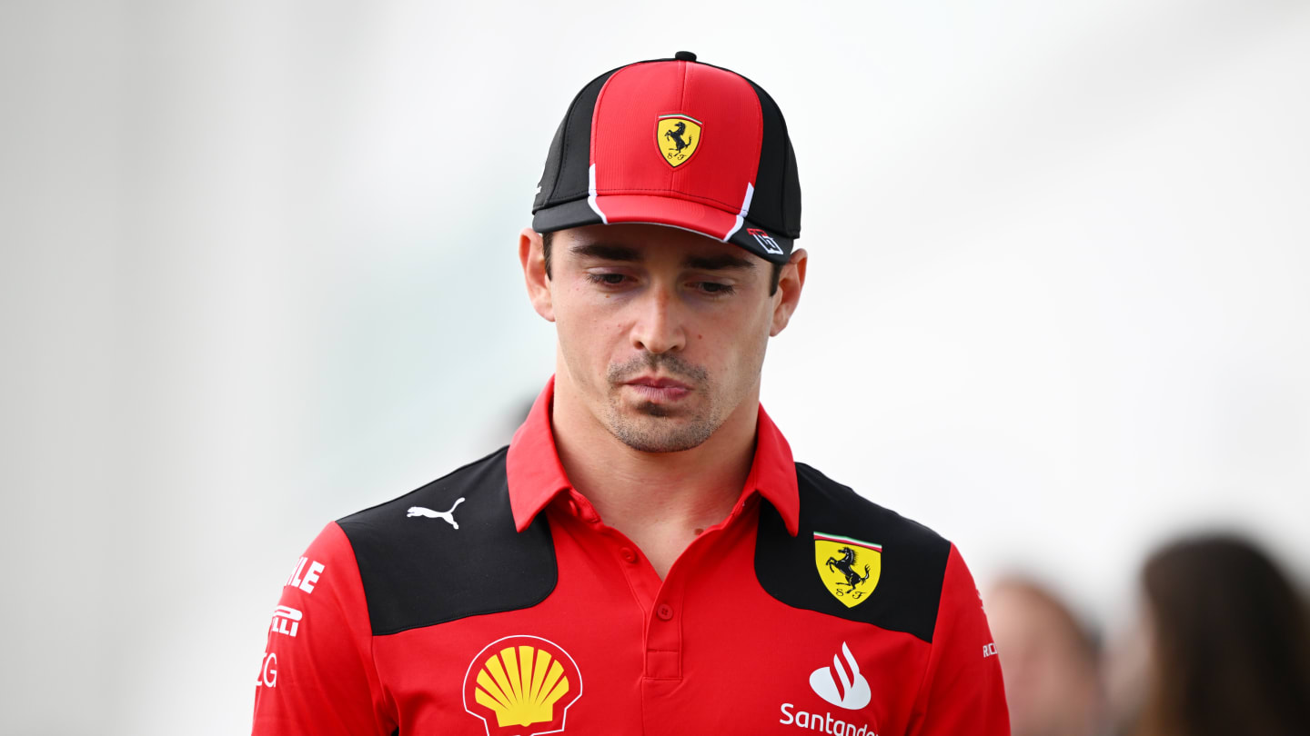 MONTREAL, QUEBEC - JUNE 15: Charles Leclerc of Monaco and Ferrari attends the Drivers Press