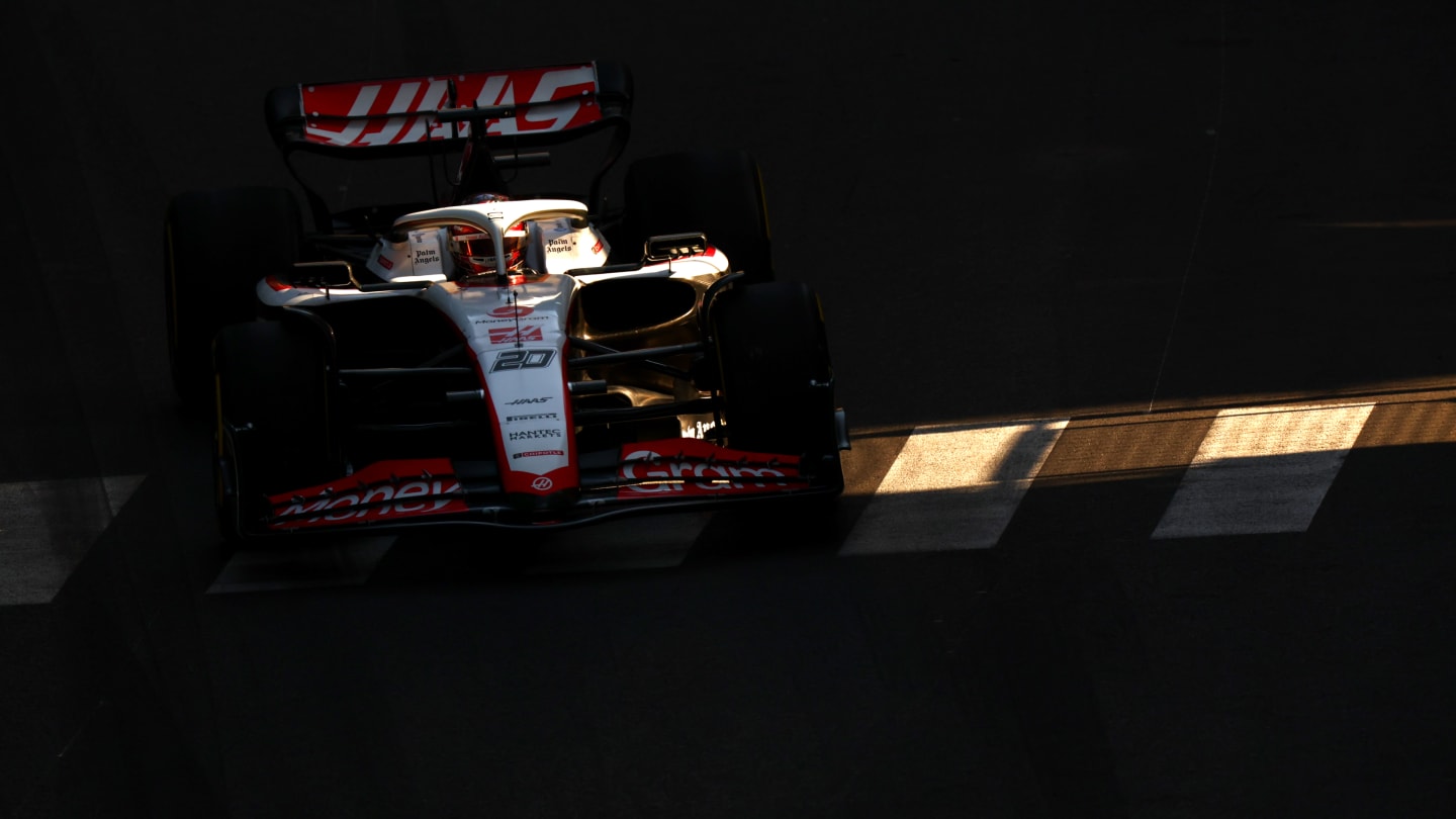 MONTE-CARLO, MONACO - MAY 26: Kevin Magnussen of Denmark driving the (20) Haas F1 VF-23 Ferrari on track during practice ahead of the F1 Grand Prix of Monaco at Circuit de Monaco on May 26, 2023 in Monte-Carlo, Monaco. (Photo by Dan Istitene - Formula 1/Formula 1 via Getty Images)