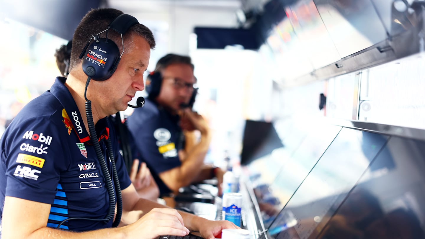 SINGAPORE, SINGAPORE - SEPTEMBER 21: Will Courtenay, Head of Race Strategy at Oracle Red Bull